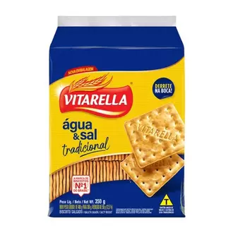 Oferta de Biscoito Água e Sal Tradicional Vitarella 350g por R$5,33 em Supermercados Paraná