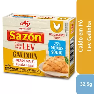 Oferta de Caldo em Pó Lev Sazón Sabor Galinha 37,5g por R$1,91 em Supermercados Paraná