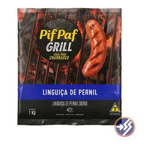 Oferta de LINGUICA PIF PAF GRILL PERNIL PACOTE 1 KILO por R$25,95 em Supermercados Santa Helena