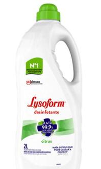 Oferta de Desinfetante Uso Geral Citrus Lysoform 2l por R$19,9 em Supermercados São Vicente
