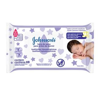 Oferta de Lenços Umedecidos Baby Hora do Sono Johnson's 48Un por R$15,89 em Supermercados São Vicente