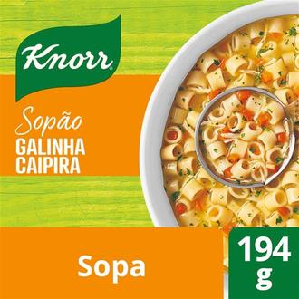 Oferta de Sopão com Macarrão Galinha Caipira Knorr 194G por R$10,49 em Supermercados São Vicente