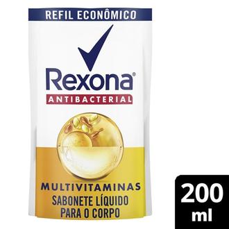 Oferta de Sabonete Líquido Antibacterial Multivitaminas Rexona 200Ml por R$7,29 em Supermercados São Vicente