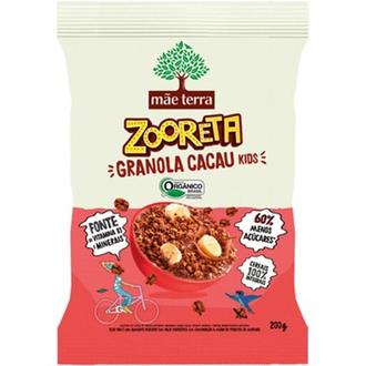 Oferta de Granola Kids Zooreta Cacau Orgânica Mãe Terra 200G por R$15,99 em Supermercados São Vicente