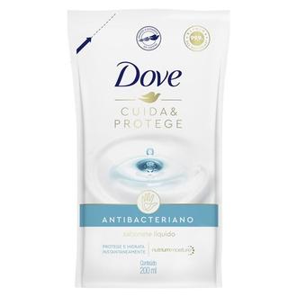 Oferta de Sabonete Líquido Cuida & Protege Antibacteriano Dove Refil 200ml por R$9,9 em Supermercados São Vicente