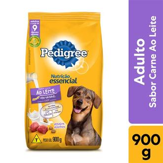 Oferta de Ração para Cães Adultos Sabor Carne Ao Leite Nutrição Essencial Pedigree 900g por R$18,9 em Supermercados São Vicente