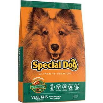 Oferta de Ração para Cães Special Dog Premium Vegetais Sabor Espinafre e Cenoura Embalagem 1Kg por R$18,9 em Supermercados São Vicente