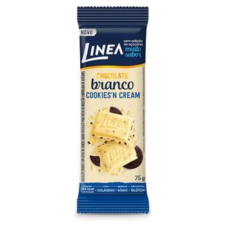Oferta de Chocolate Branco com Cookies'n Cream Linea 75G por R$11,9 em Supermercados São Vicente