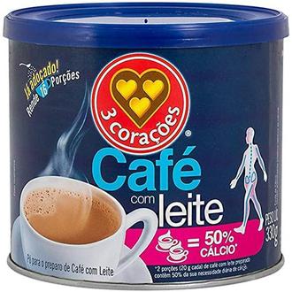 Oferta de Café com Leite Solúvel Original 3 Corações 300g por R$16,9 em Supermercados São Vicente
