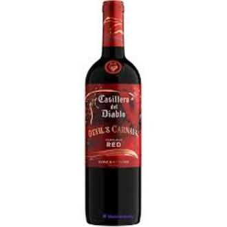 Oferta de Vinho Tinto Meio Seco Chileno Fabulous Red Devils Carnaval Casillero Del Diablo 750Ml por R$54,9 em Supermercados São Vicente