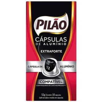 Oferta de Cafe em Capsula Extraforte Espresso 12 Pilao Caixa com 10un por R$14,89 em Supermercados São Vicente