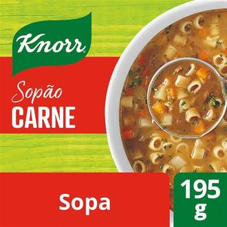 Oferta de Sopão de Carne com Macarrão Knorr 195G por R$8,99 em Supermercados São Vicente