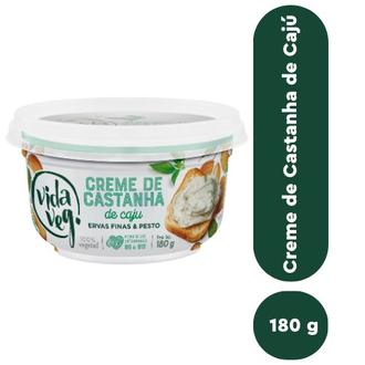 Oferta de Creme de Castanha Ervas Finas e Pesto Vida Veg 180G por R$14,89 em Supermercados São Vicente