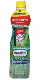 Oferta de Limpador De Piso E Bancada 750Ml Citronela Duratto por R$9,99 em Supermercados São Vicente