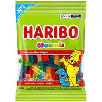 Oferta de Bala de Gelatina Frutas Wummis Haribo 80g por R$5,99 em Supermercados São Vicente