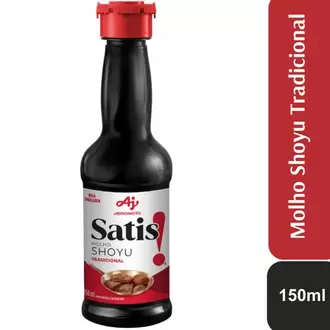 Oferta de Molho Shoyu Satis Tradicional 150ml por R$3,99 em Supermercados São Vicente