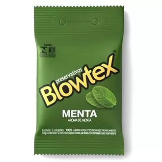 Oferta de Preservativo Blowtex Menta Embalagem 3 Un por R$6,04 em Supermercados São Vicente