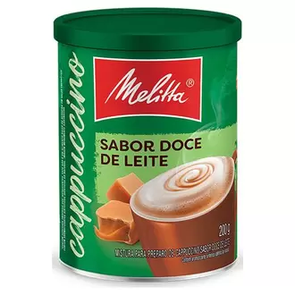 Oferta de Cappuccino Solúvel Doce de Leite Melitta 200g por R$9,99 em Supermercados São Vicente