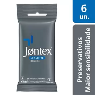 Oferta de Preservativo Jontex Sensitive 6Un por R$25,29 em Supermercados São Vicente