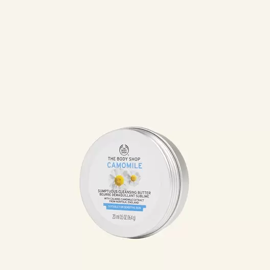 Oferta de Creme de Limpeza Facial e Demaquilante de Camomila 20ml por R$69,9 em The Body Shop