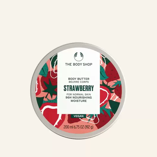 Oferta de Body Butter Morango 200ml por R$119,9 em The Body Shop