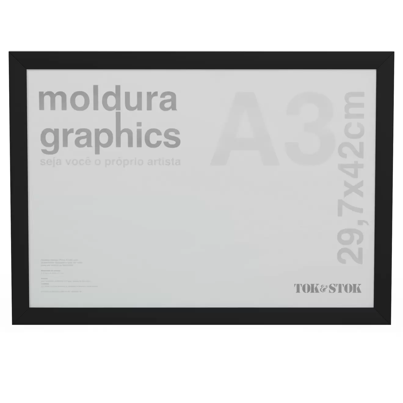 Oferta de KIT MOLDURA A3 29 CM X 42 CM GRAPHICS por R$39,9 em Tok&Stok