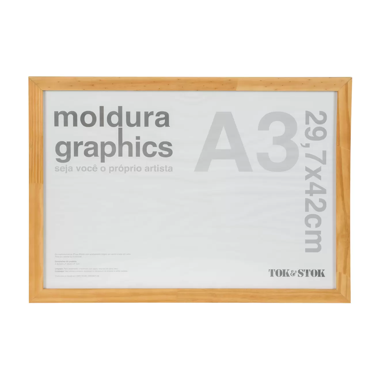 Oferta de KIT MOLDURA A3 29 CM X 42 CM GRAPHICS por R$39,9 em Tok&Stok