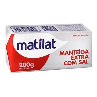 Oferta de Manteiga Extra Matilat com Sal Tablete 200G por R$10,97 em Tome Leve