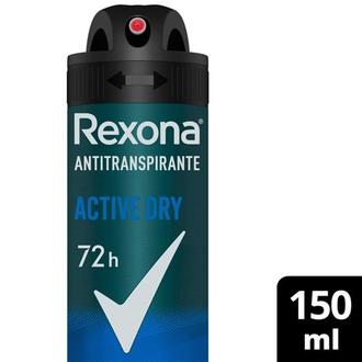 Oferta de Desodorante Masculino Active Dry Rexona 150Ml por R$13,99 em Tome Leve