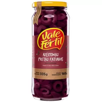 Oferta de Azeitona Preta Fatiada Vale Fértil 160G por R$17,9 em Tome Leve