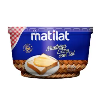 Oferta de Manteiga com Sal Matilat 200g por R$10,97 em Tome Leve