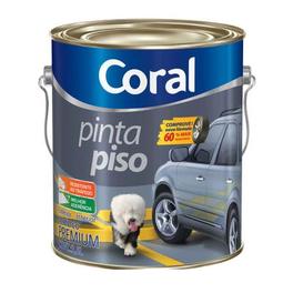 Oferta de Tinta Coral Pinta Piso Fosco 3,6L Cinza Escuro por R$109,9 em Tumelero