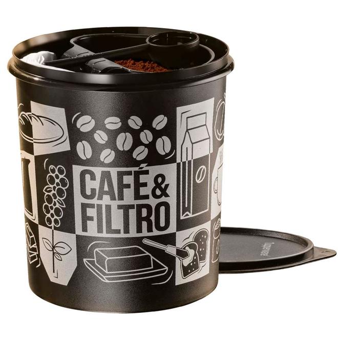 Oferta de Tupper Caixa Cafe e Filtro Pop Box por R$137,9 em Tupperware