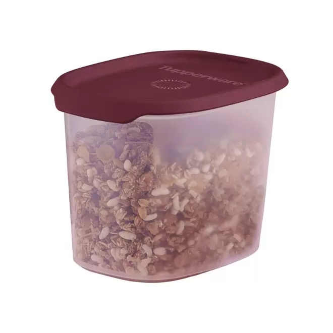 Oferta de Pote Hermético Touch Fresh Oval Tupperware 1,1L Bordeaux por R$64,9 em Tupperware