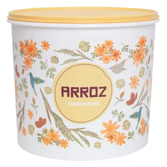 Oferta de Pote p/ alimentos Tupper Caixa Arroz Tupperware 5Kg Floral por R$149,9 em Tupperware