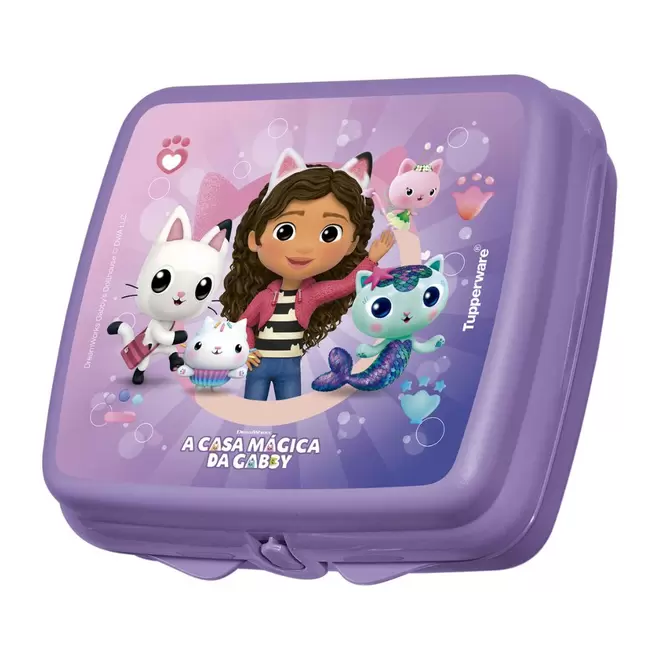 Oferta de Porta Sanduíche A Casa Mágica da Gabby por R$71,9 em Tupperware