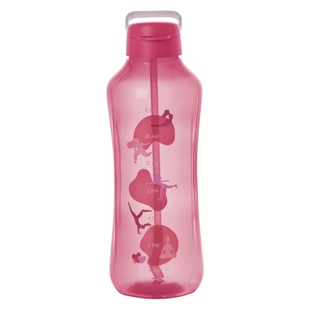 Oferta de Garrafa Motivacional Aquavibe Tupperware Com Canudo 2L Pink por R$119,9 em Tupperware