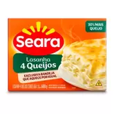 Oferta de Lasanha Seara 4 Queijos 600gr por R$16,49 em Unicompra