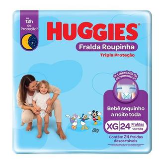 Oferta de Fralda Descartável Infantil Roupinha Tripla Proteção Xg Huggies com 24un por R$37,25 em Verona Supermercados