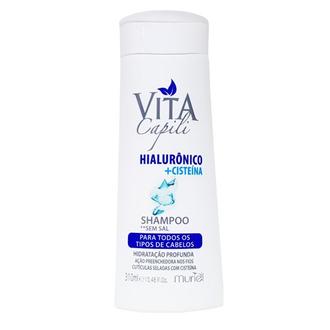 Oferta de Shampoo Hiarulônico Vita Capili 310Ml por R$6,49 em Violeta Supermercados