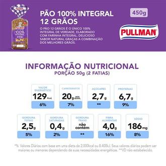 Oferta de Pão Integral 12 Grãos Pullman Pacote 450g por R$14,99 em Violeta Supermercados