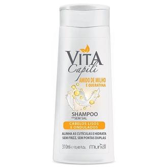 Oferta de Shampoo Vita Capili Amido de Milho 310Ml por R$6,49 em Violeta Supermercados