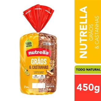 Oferta de Pão de Forma Grãos e Castanhas Nutrella 450G por R$15,39 em Violeta Supermercados