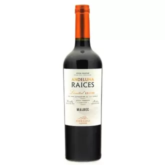 Oferta de Vinho Tinto Argentino Malbec Andeluna Raices 750 Ml por R$49,99 em Violeta Supermercados