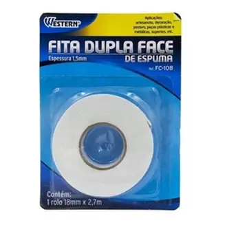 Oferta de Fita Dupla Face Western 18Mmx2,7M Unidade por R$6,93 em Violeta Supermercados