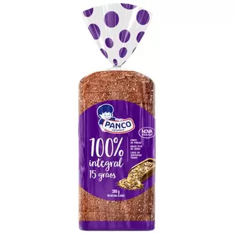 Oferta de Pão de Forma 100% Integral Panco 15 Grãos Pacote 380G por R$9,99 em Violeta Supermercados