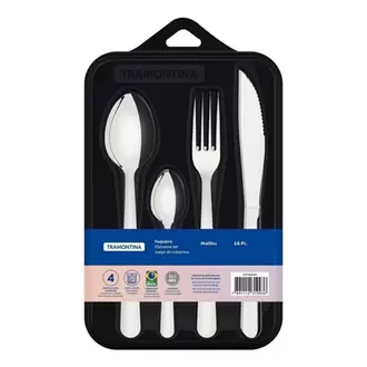 Oferta de Faqueiro em Aço Inox Malibu Tramontina com 16 Peças por R$45,99 em Violeta Supermercados