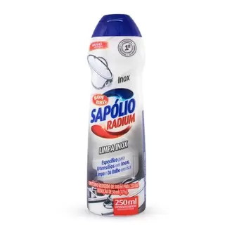 Oferta de Sapólio Cremoso Radium Limpa Inox 250Ml por R$9,99 em Violeta Supermercados