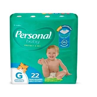 Oferta de Fralda Descartável Infantil Baby Protect & Sec Tamanho G Personal 22Un por R$22,9 em X Supermercados