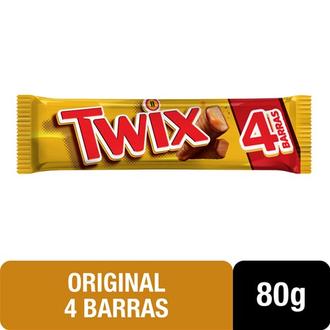 Oferta de Twix Caramelo 80G por R$3,99 em X Supermercados
